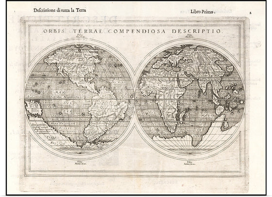 "Giuseppe Rosaccio, Orbis Terrae Compendiosa Descriptio Publication, Venice (1598)"