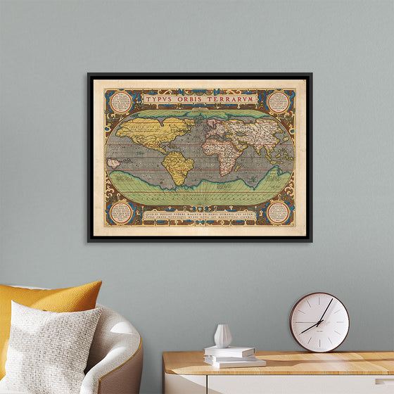 "Typus Orbis Terrarum", Abraham Ortelius