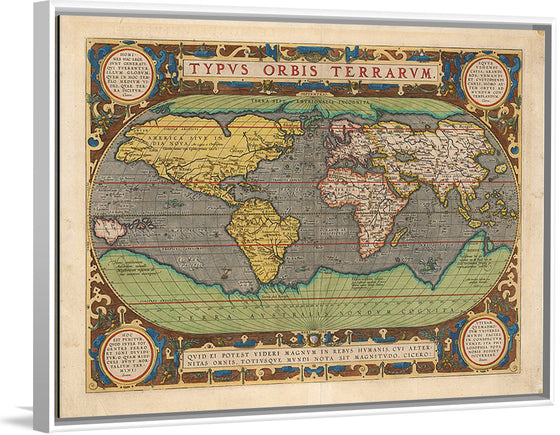 "Typus Orbis Terrarum", Abraham Ortelius