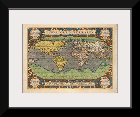 "Typus Orbis Terrarum", Abraham Ortelius