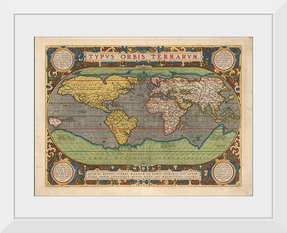 "Typus Orbis Terrarum", Abraham Ortelius