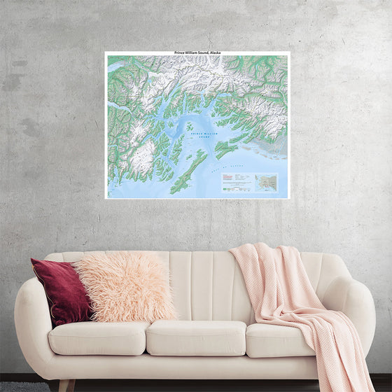 "Prince William Sound Map", Tom Patterson