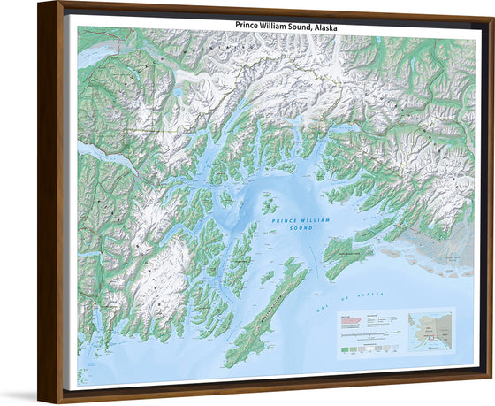 "Prince William Sound Map", Tom Patterson