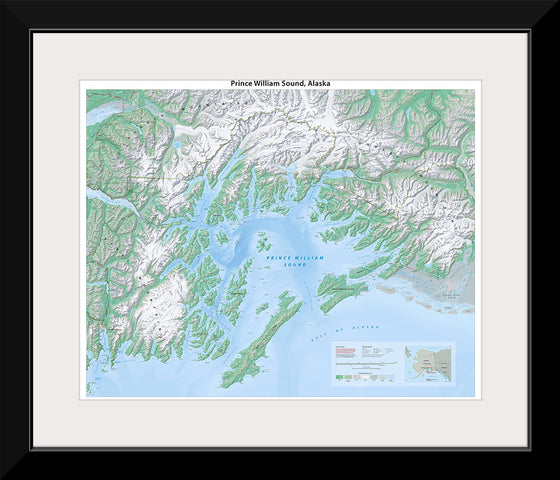 "Prince William Sound Map", Tom Patterson