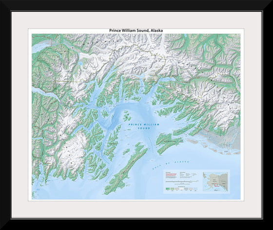 "Prince William Sound Map", Tom Patterson