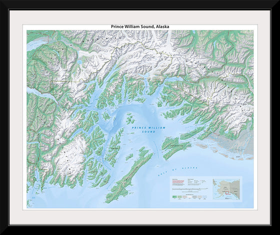 "Prince William Sound Map", Tom Patterson