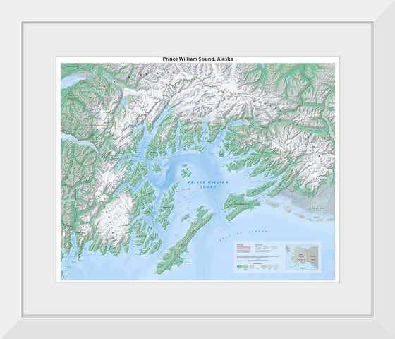 "Prince William Sound Map", Tom Patterson