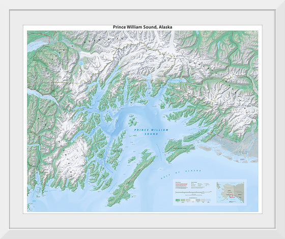 "Prince William Sound Map", Tom Patterson