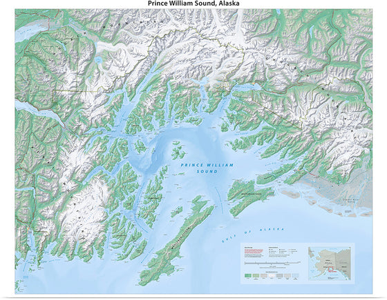 "Prince William Sound Map", Tom Patterson