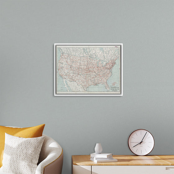 "Hammond's comprehensive map of the United States with portions of Canada and Mexico", C.S. Hammond & Company
