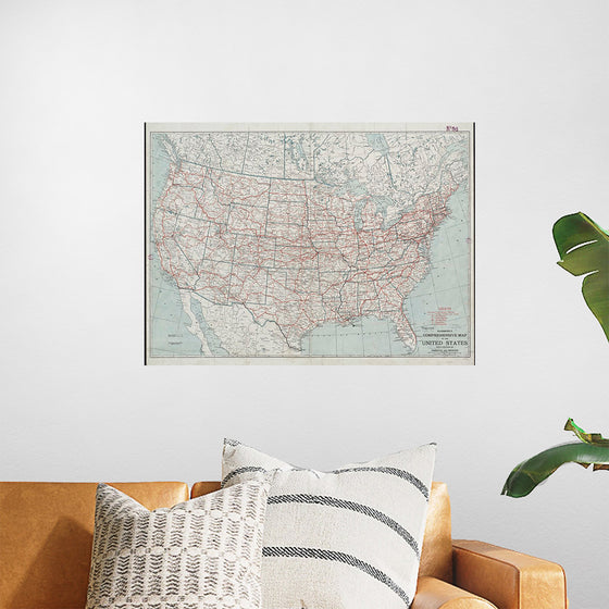 "Hammond's comprehensive map of the United States with portions of Canada and Mexico", C.S. Hammond & Company