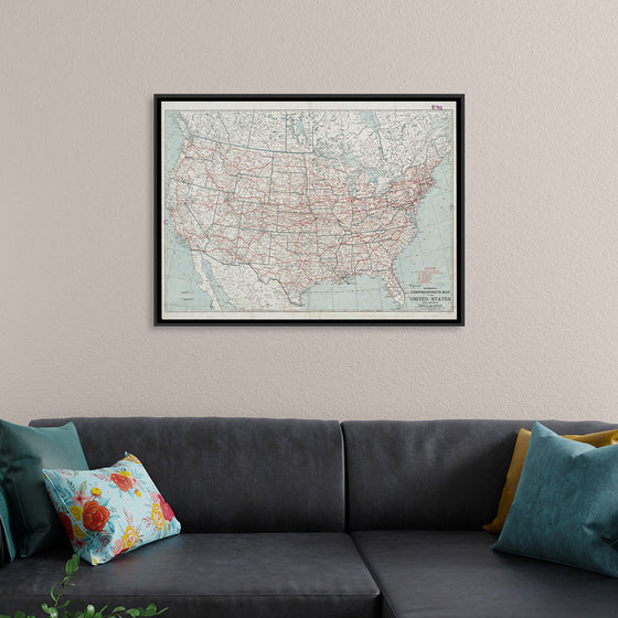 "Hammond's comprehensive map of the United States with portions of Canada and Mexico", C.S. Hammond & Company