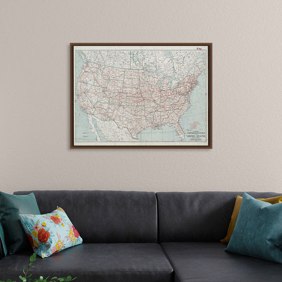 "Hammond's comprehensive map of the United States with portions of Canada and Mexico", C.S. Hammond & Company