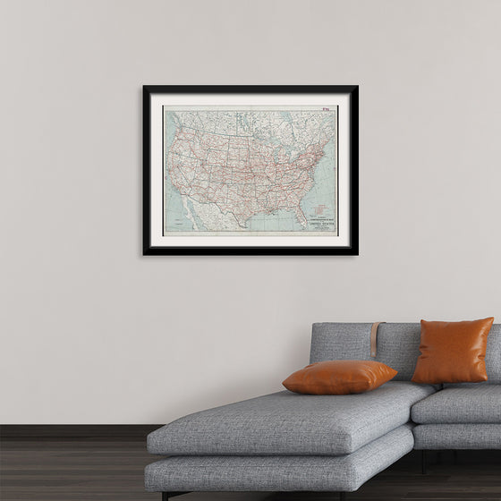 "Hammond's comprehensive map of the United States with portions of Canada and Mexico", C.S. Hammond & Company
