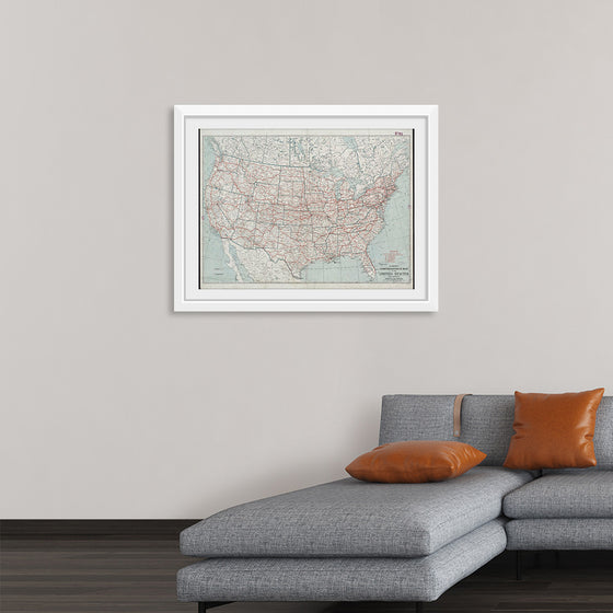 "Hammond's comprehensive map of the United States with portions of Canada and Mexico", C.S. Hammond & Company
