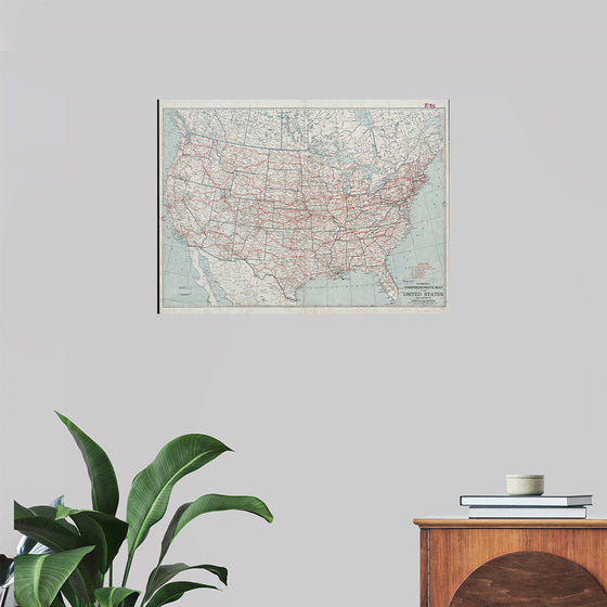 "Hammond's comprehensive map of the United States with portions of Canada and Mexico", C.S. Hammond & Company