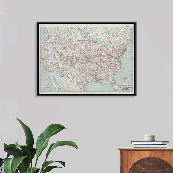 "Hammond's comprehensive map of the United States with portions of Canada and Mexico", C.S. Hammond & Company