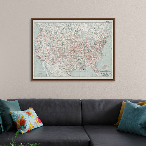 "Hammond's comprehensive map of the United States with portions of Canada and Mexico", C.S. Hammond & Company