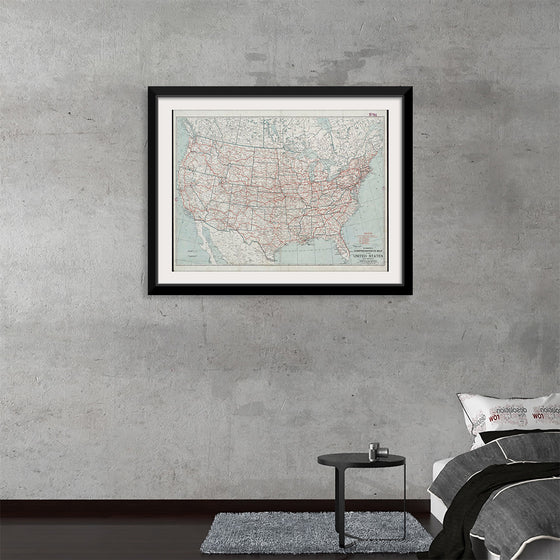 "Hammond's comprehensive map of the United States with portions of Canada and Mexico", C.S. Hammond & Company