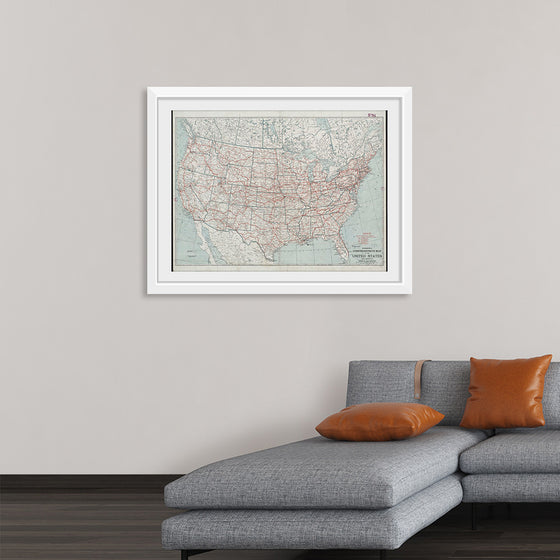 "Hammond's comprehensive map of the United States with portions of Canada and Mexico", C.S. Hammond & Company
