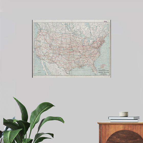 "Hammond's comprehensive map of the United States with portions of Canada and Mexico", C.S. Hammond & Company