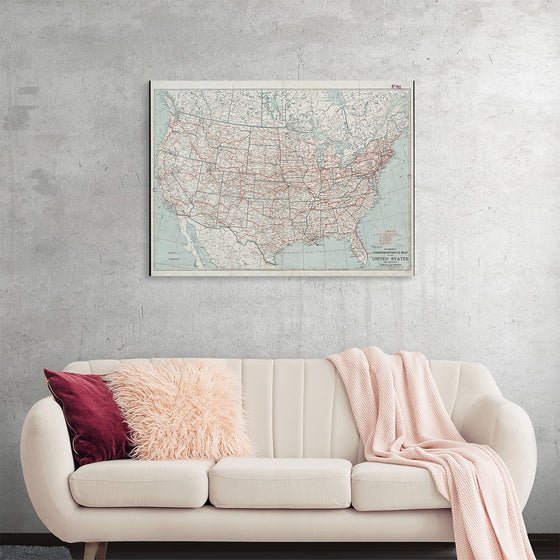 "Hammond's comprehensive map of the United States with portions of Canada and Mexico", C.S. Hammond & Company