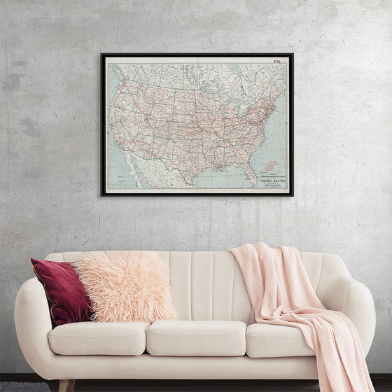 "Hammond's comprehensive map of the United States with portions of Canada and Mexico", C.S. Hammond & Company