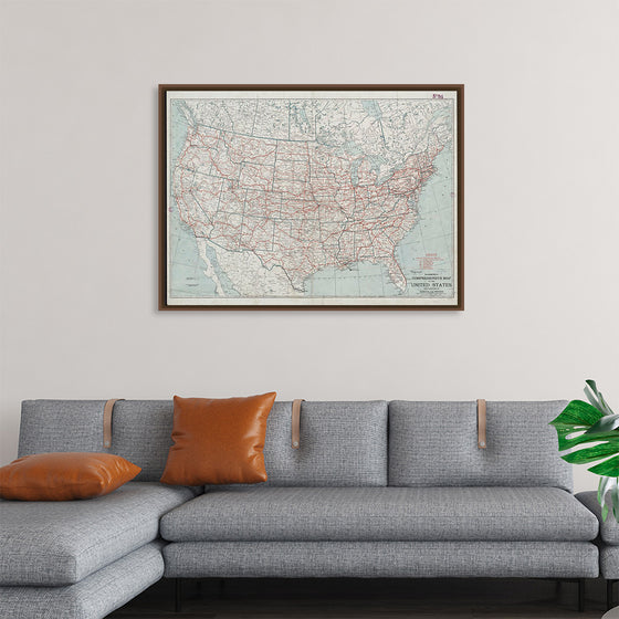 "Hammond's comprehensive map of the United States with portions of Canada and Mexico", C.S. Hammond & Company