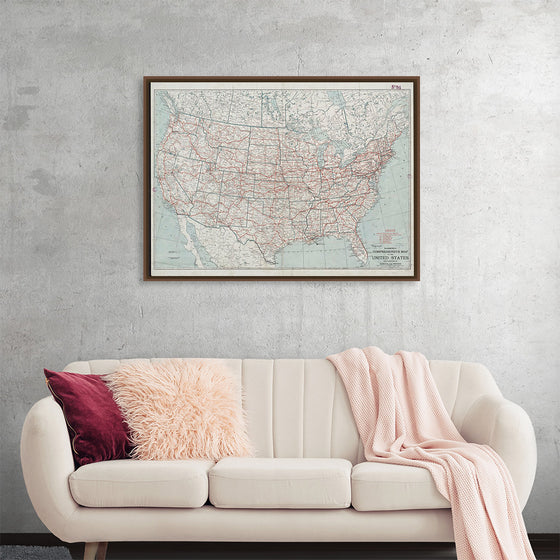 "Hammond's comprehensive map of the United States with portions of Canada and Mexico", C.S. Hammond & Company