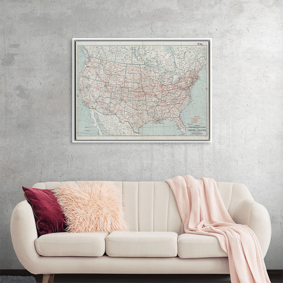 "Hammond's comprehensive map of the United States with portions of Canada and Mexico", C.S. Hammond & Company