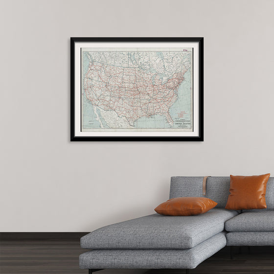 "Hammond's comprehensive map of the United States with portions of Canada and Mexico", C.S. Hammond & Company