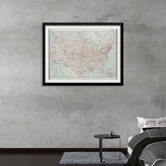 "Hammond's comprehensive map of the United States with portions of Canada and Mexico", C.S. Hammond & Company