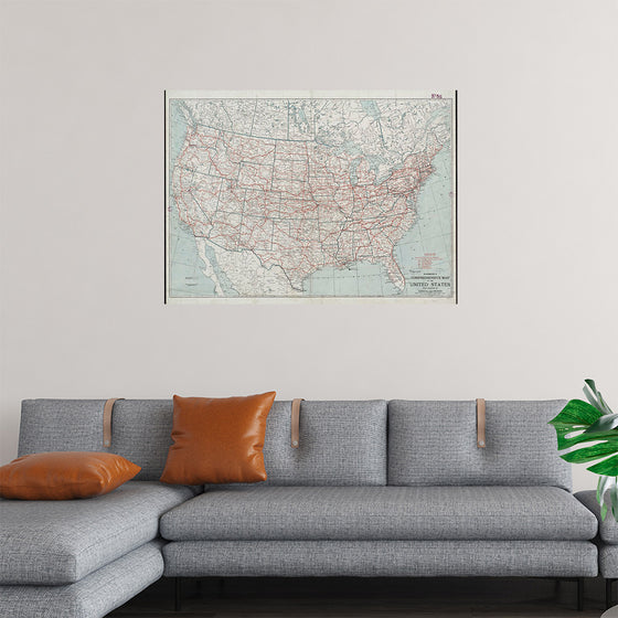 "Hammond's comprehensive map of the United States with portions of Canada and Mexico", C.S. Hammond & Company