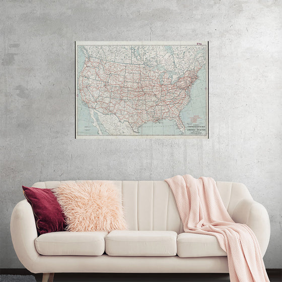 "Hammond's comprehensive map of the United States with portions of Canada and Mexico", C.S. Hammond & Company