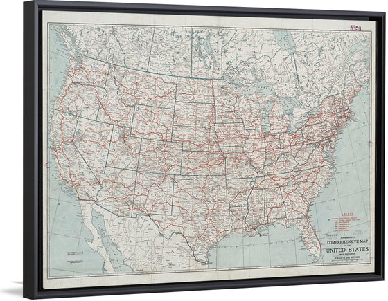 "Hammond's comprehensive map of the United States with portions of Canada and Mexico", C.S. Hammond & Company
