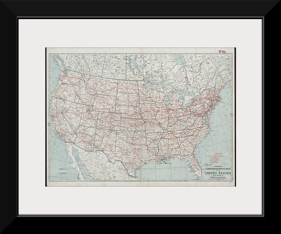"Hammond's comprehensive map of the United States with portions of Canada and Mexico", C.S. Hammond & Company