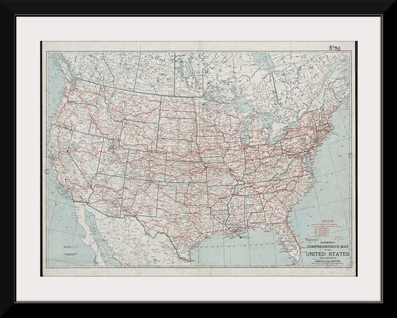 "Hammond's comprehensive map of the United States with portions of Canada and Mexico", C.S. Hammond & Company