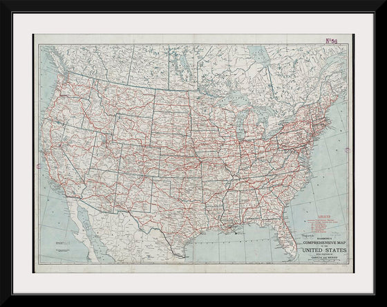 "Hammond's comprehensive map of the United States with portions of Canada and Mexico", C.S. Hammond & Company