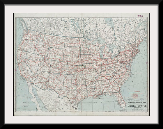 "Hammond's comprehensive map of the United States with portions of Canada and Mexico", C.S. Hammond & Company