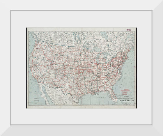 "Hammond's comprehensive map of the United States with portions of Canada and Mexico", C.S. Hammond & Company