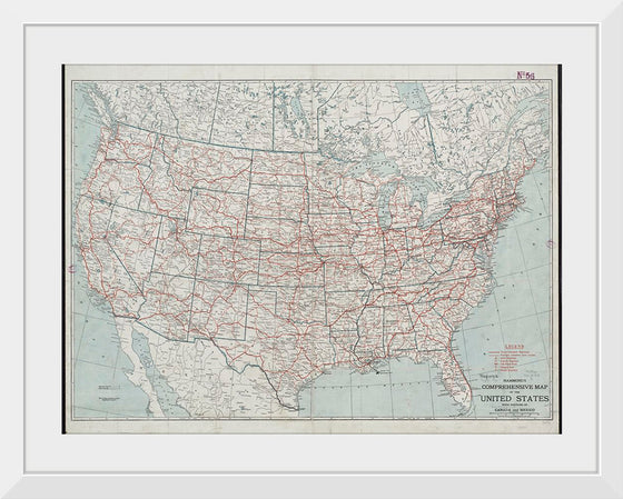 "Hammond's comprehensive map of the United States with portions of Canada and Mexico", C.S. Hammond & Company