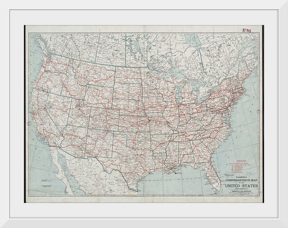 "Hammond's comprehensive map of the United States with portions of Canada and Mexico", C.S. Hammond & Company