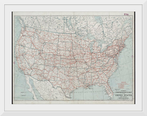 "Hammond's comprehensive map of the United States with portions of Canada and Mexico", C.S. Hammond & Company