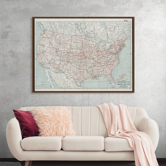 "Hammond's comprehensive map of the United States with portions of Canada and Mexico", C.S. Hammond & Company