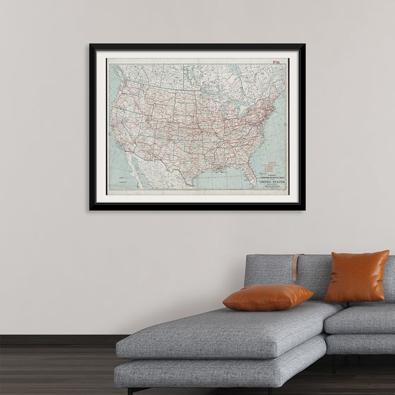 "Hammond's comprehensive map of the United States with portions of Canada and Mexico", C.S. Hammond & Company