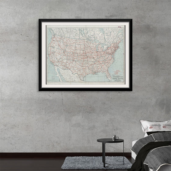 "Hammond's comprehensive map of the United States with portions of Canada and Mexico", C.S. Hammond & Company