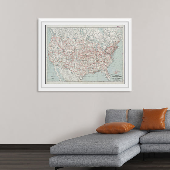 "Hammond's comprehensive map of the United States with portions of Canada and Mexico", C.S. Hammond & Company