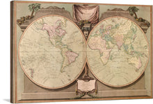  Step into a world of discovery with this exquisite print of an antique map, meticulously detailed and beautifully rendered to capture the grandeur of global exploration. Each continent, country, and ocean is depicted with artistic flair, inviting viewers to embark on their own journey of imagination. Adorned with intricate illustrations and elegant script, this artwork is not just a map—it’s a testament to the timeless allure of our world’s geography. 