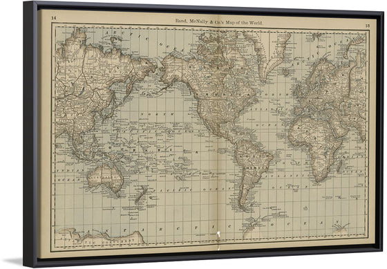 "Map of the World (1878)", Rand, McNally & Co.