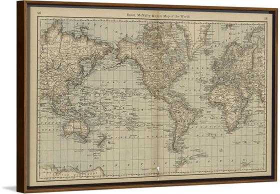 "Map of the World (1878)", Rand, McNally & Co.